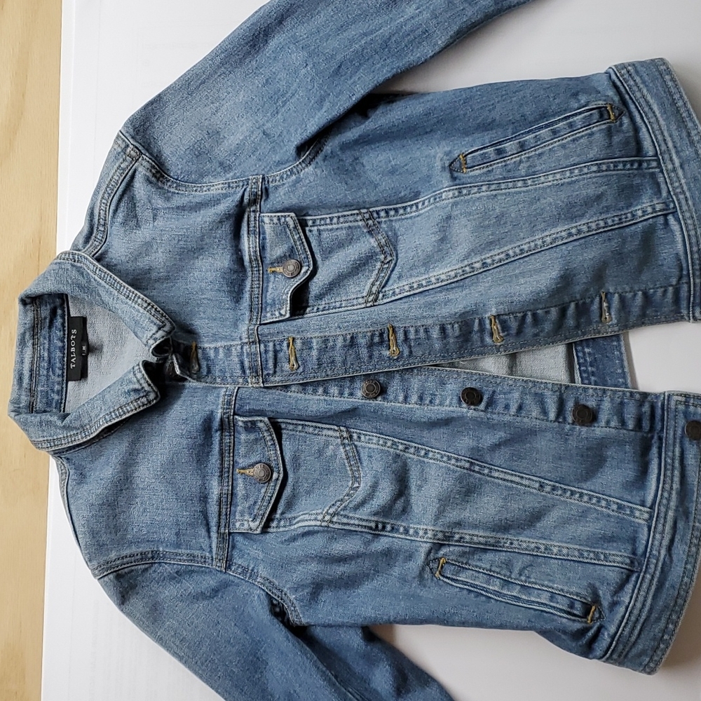 Talbots classic jean jacket Medium